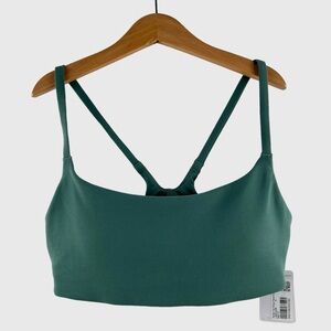 NWT Lululemon Wunder Train Strappy Racer Bra *Light Support, A/B - Medium Forest